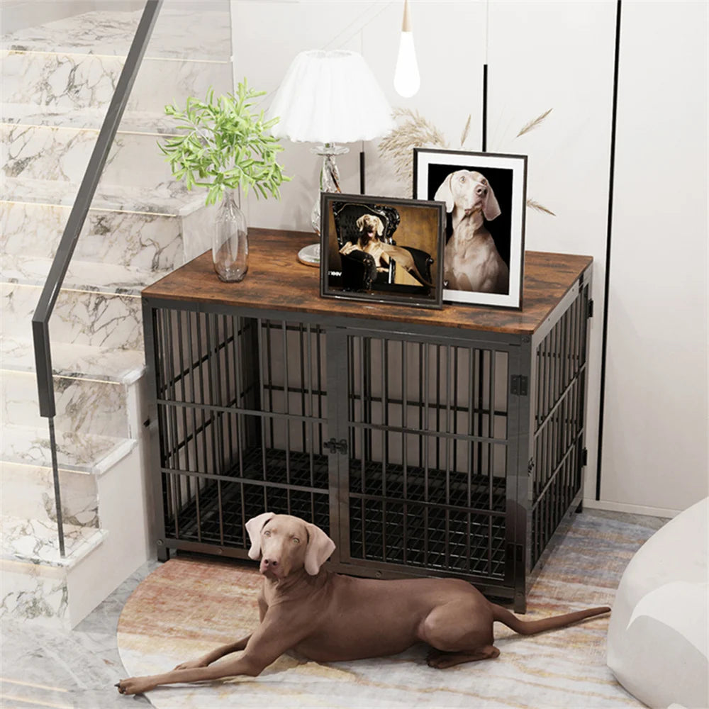 Style Elevated Pet Kennel End Table