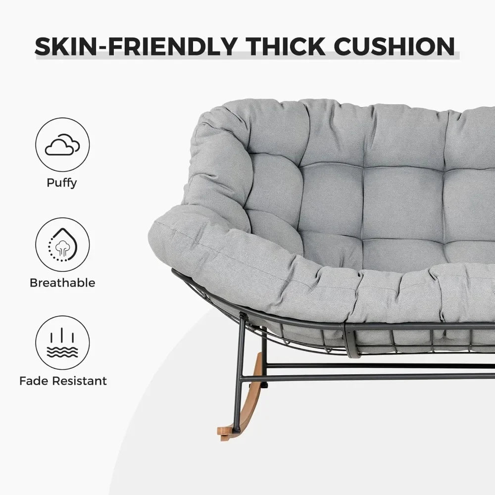 Oversized Papasan Rocking Chair for 2
