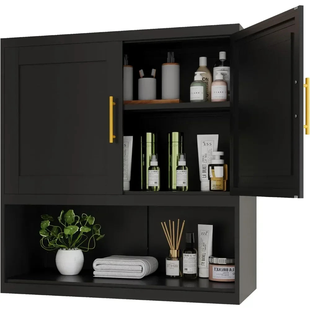 Wall Mounted Hanging Bathroom Cabinet with 2Door