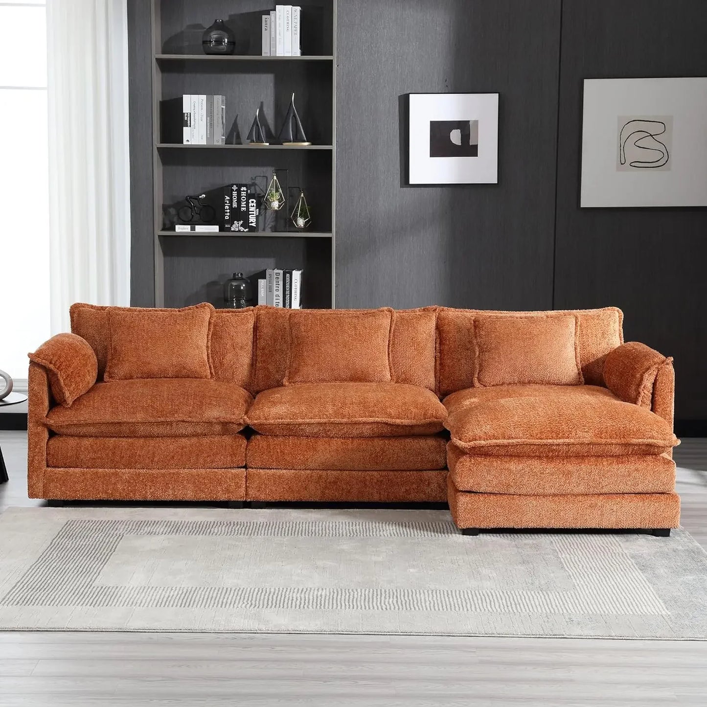 Comfy Sectional Cloud Couch for Living Room