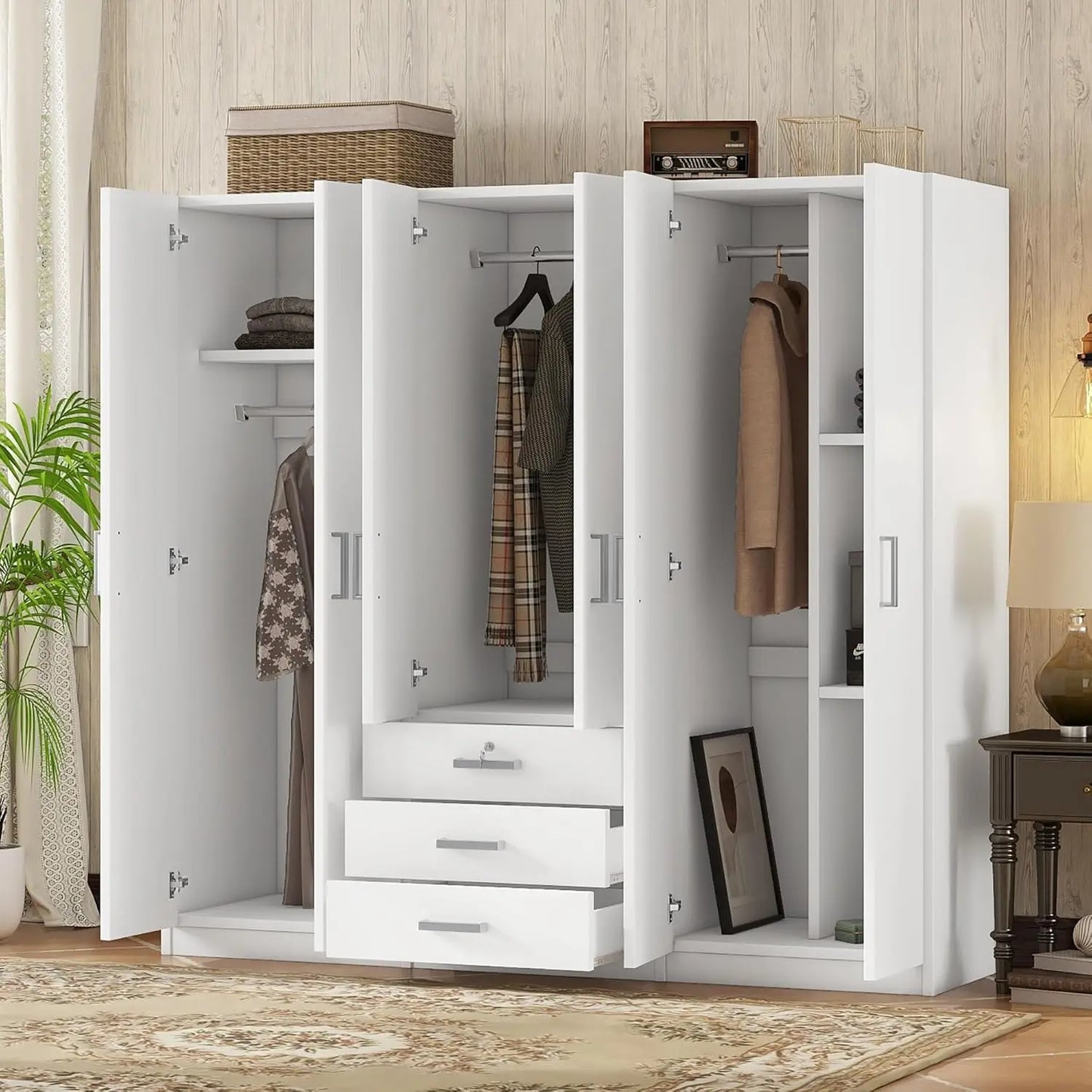 Large Wooden Wardrobe Cabinet