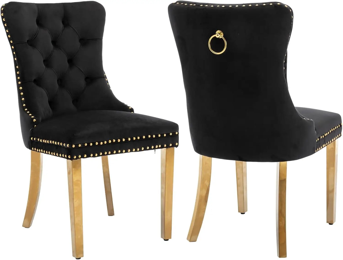 Velvet Upholstered Dining Room Chairs