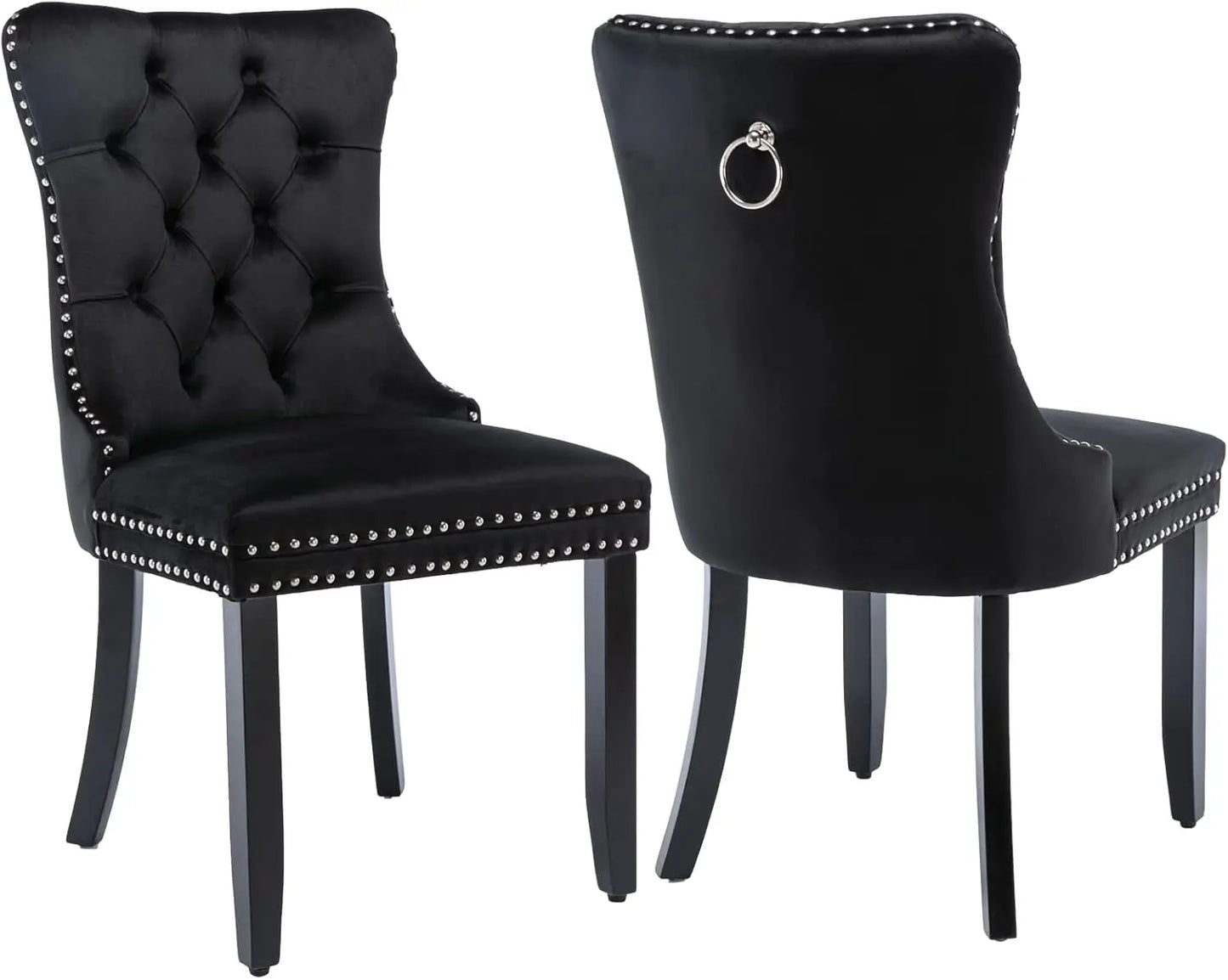 Velvet Upholstered Dining Room Chairs