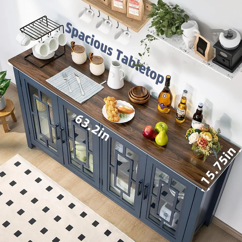 Large Sideboard Buffet Cabinet with Storage