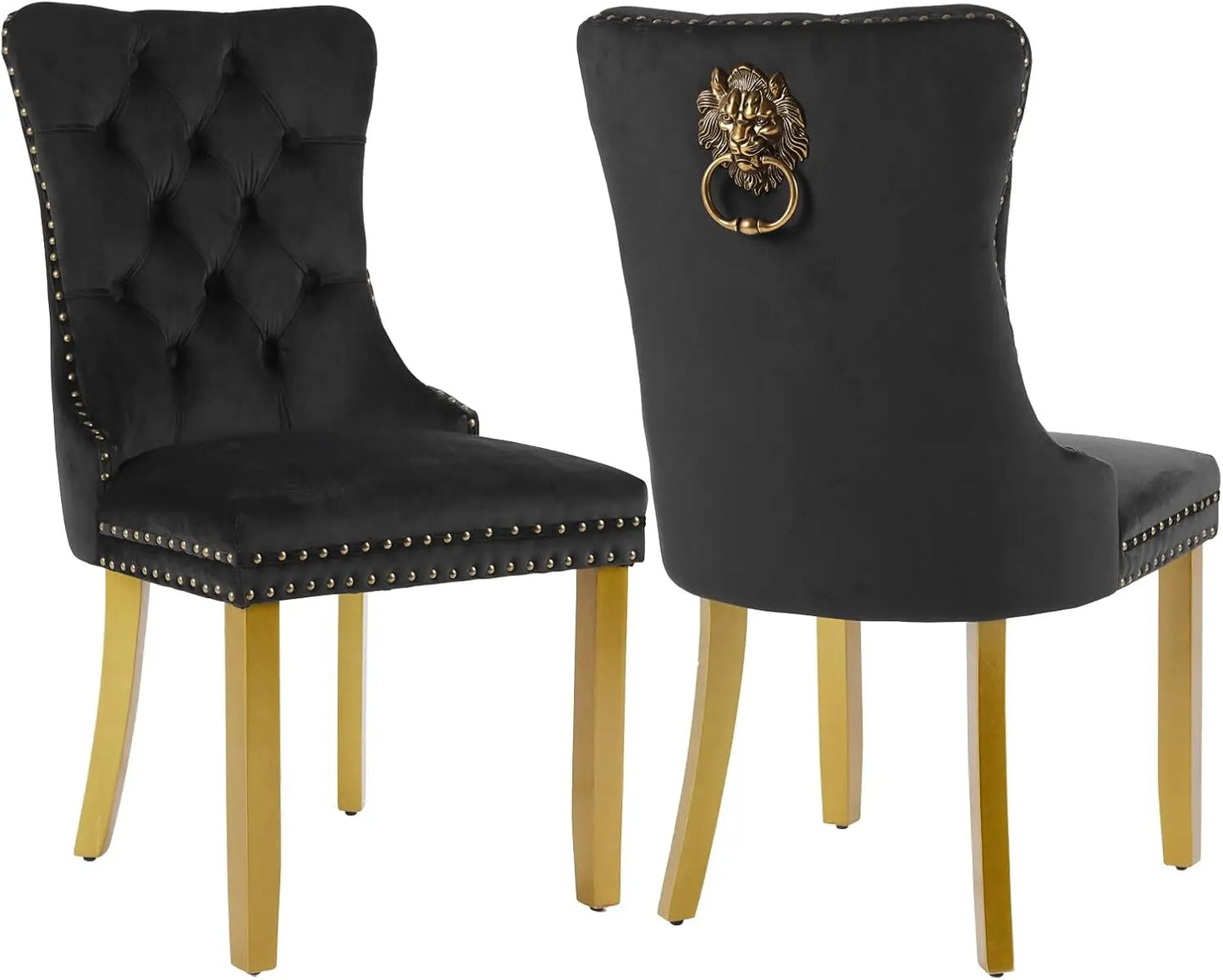 Velvet Upholstered Dining Room Chairs