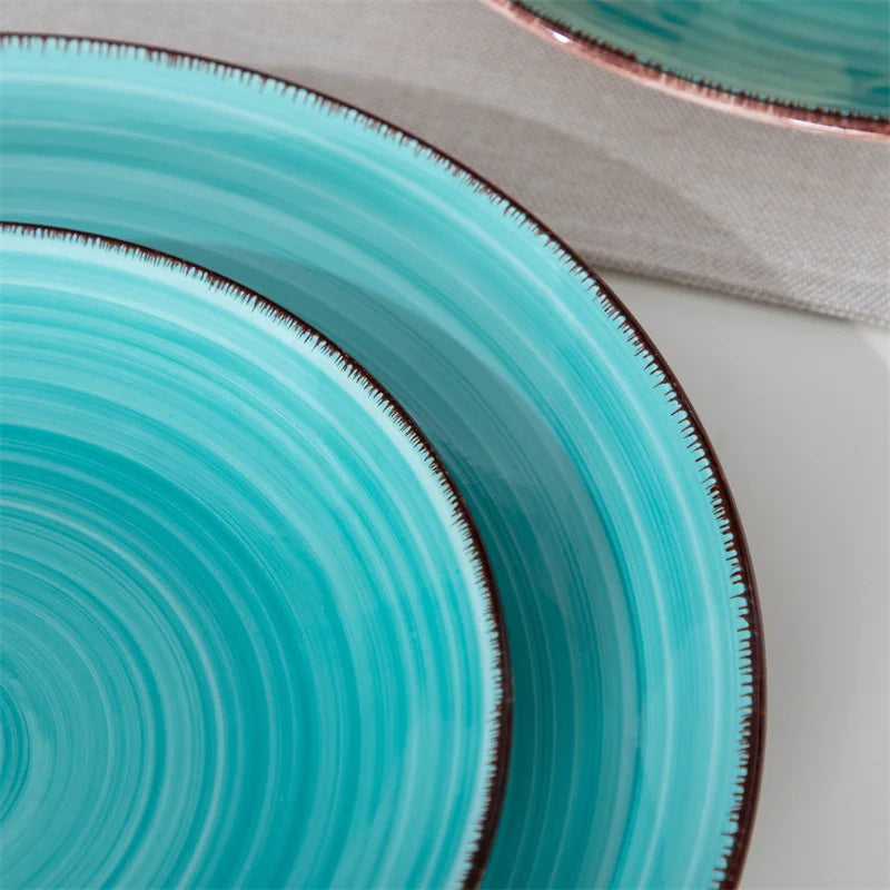 16Pcs Porcelain Dinnerware Set Vintage Ceramic