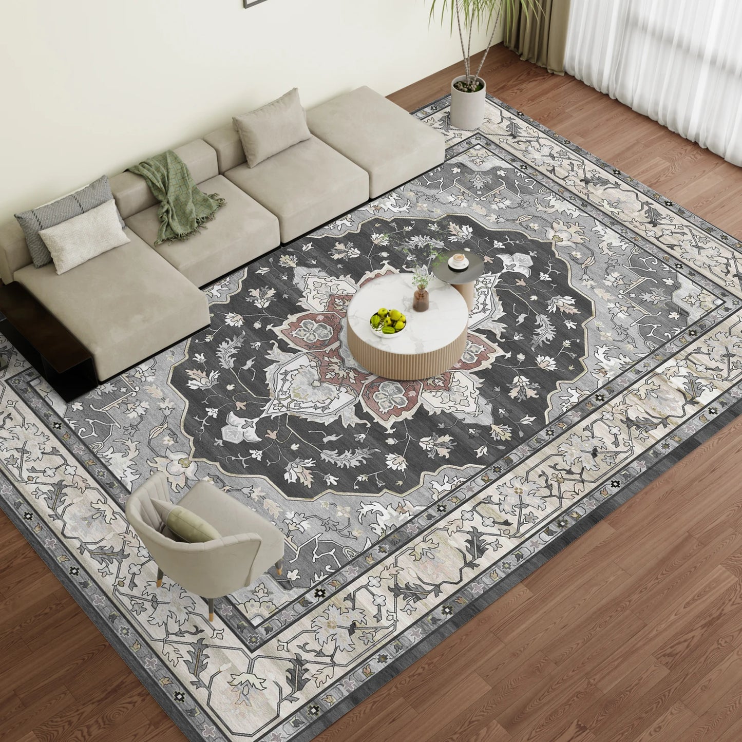 Throw Carpet for Living Room Bedroom Kitchen