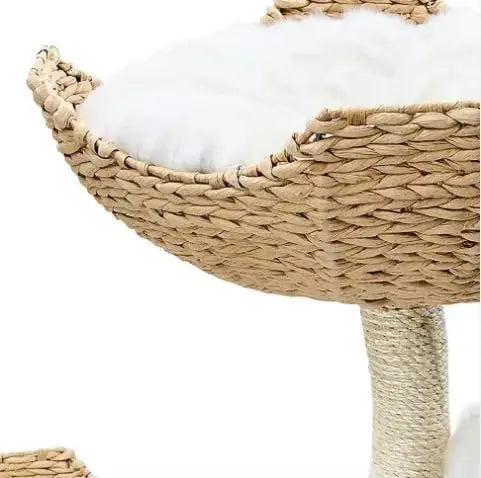 Natural Wood Climbing Cat Tree