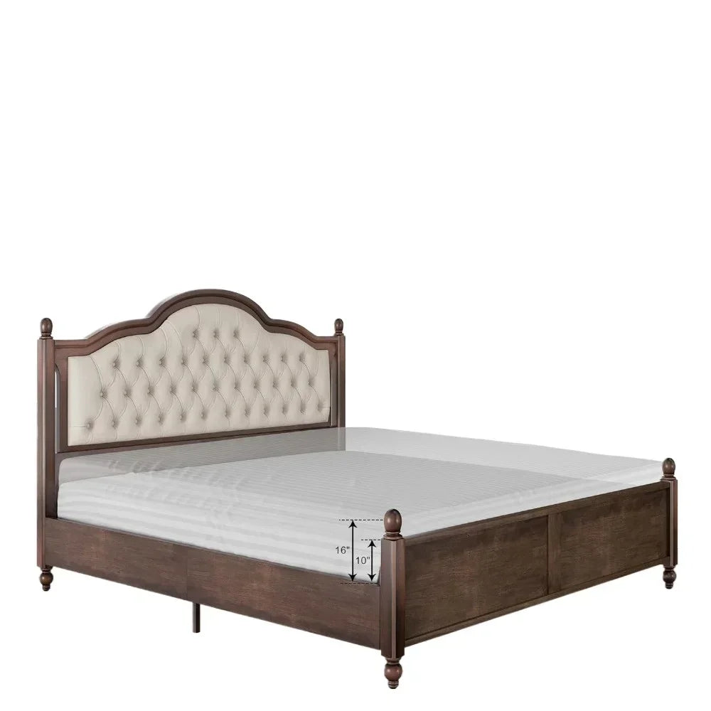 Solid Wood Bed Frame Queen Size