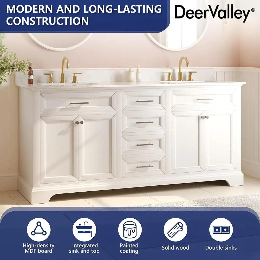 Modern Double Sink Bathroom Vanity