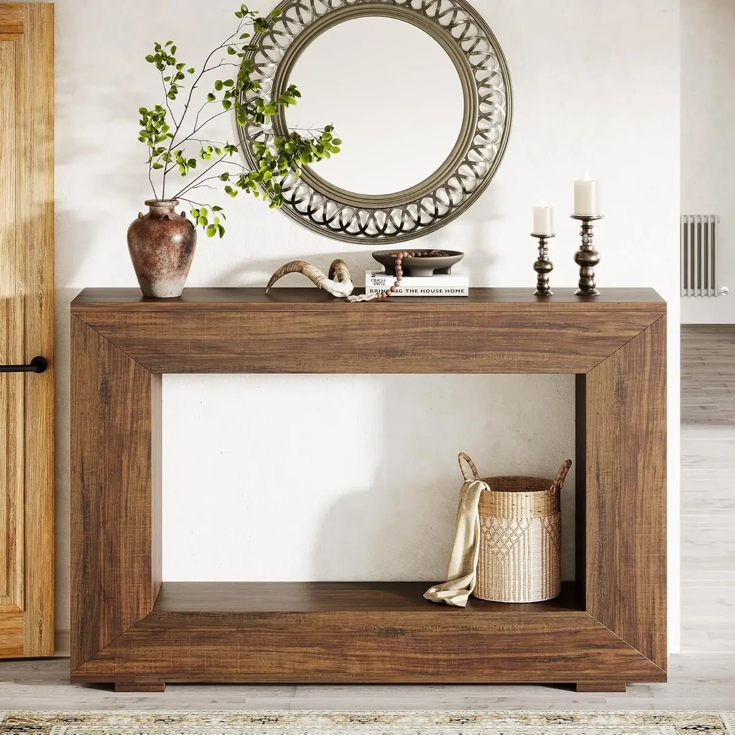 47-Inch Entryway Table with Storage