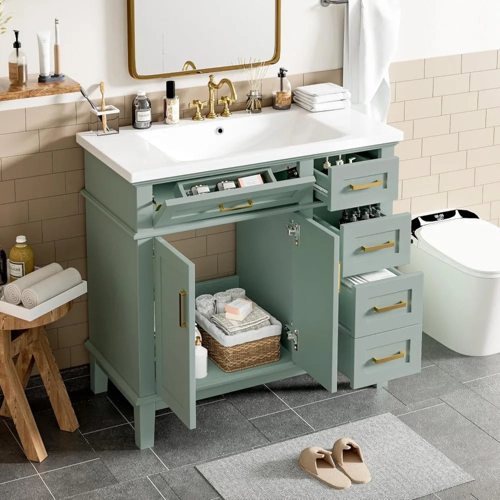 36" Bathroom Vanity with Sink Combo