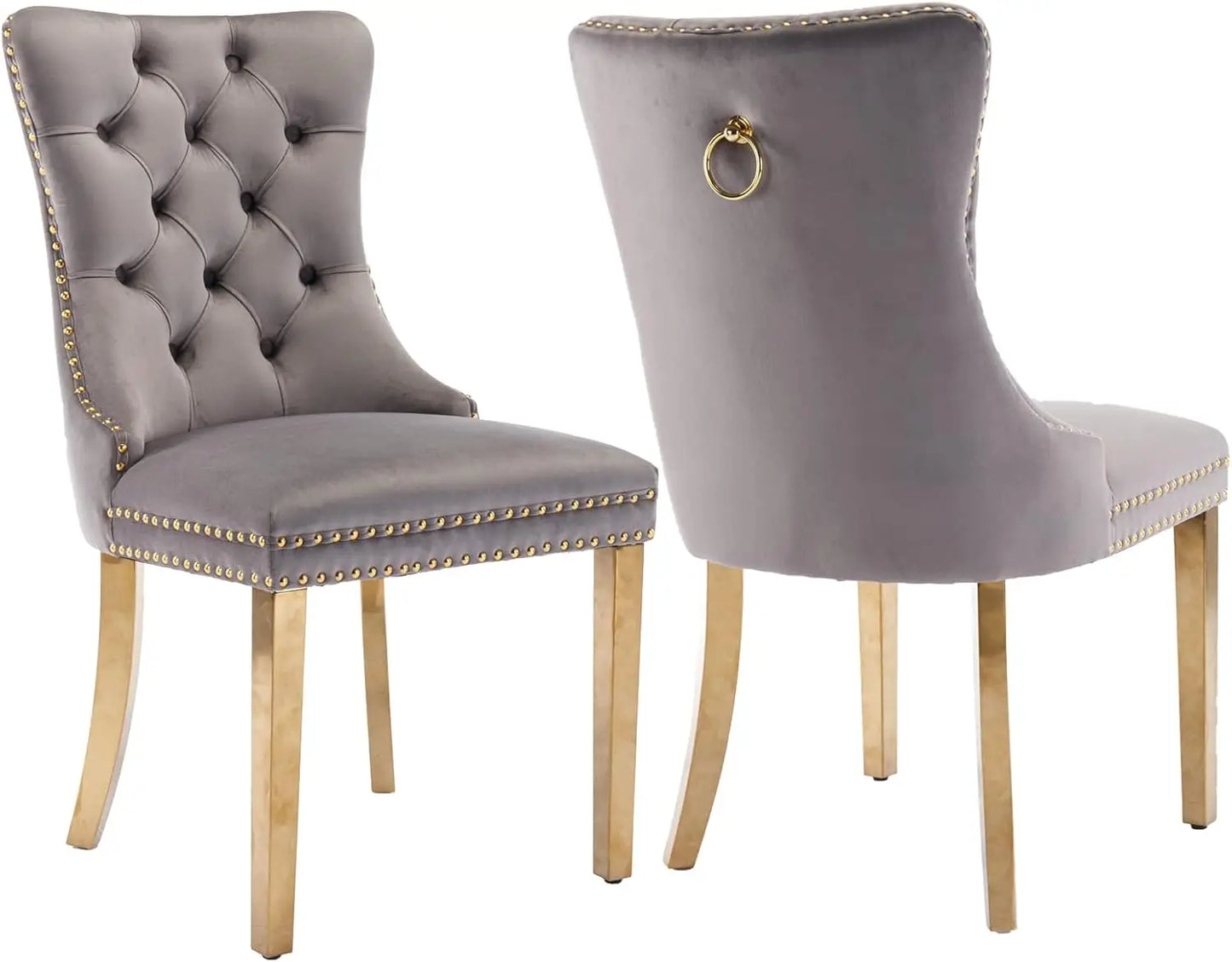 Velvet Upholstered Dining Room Chairs