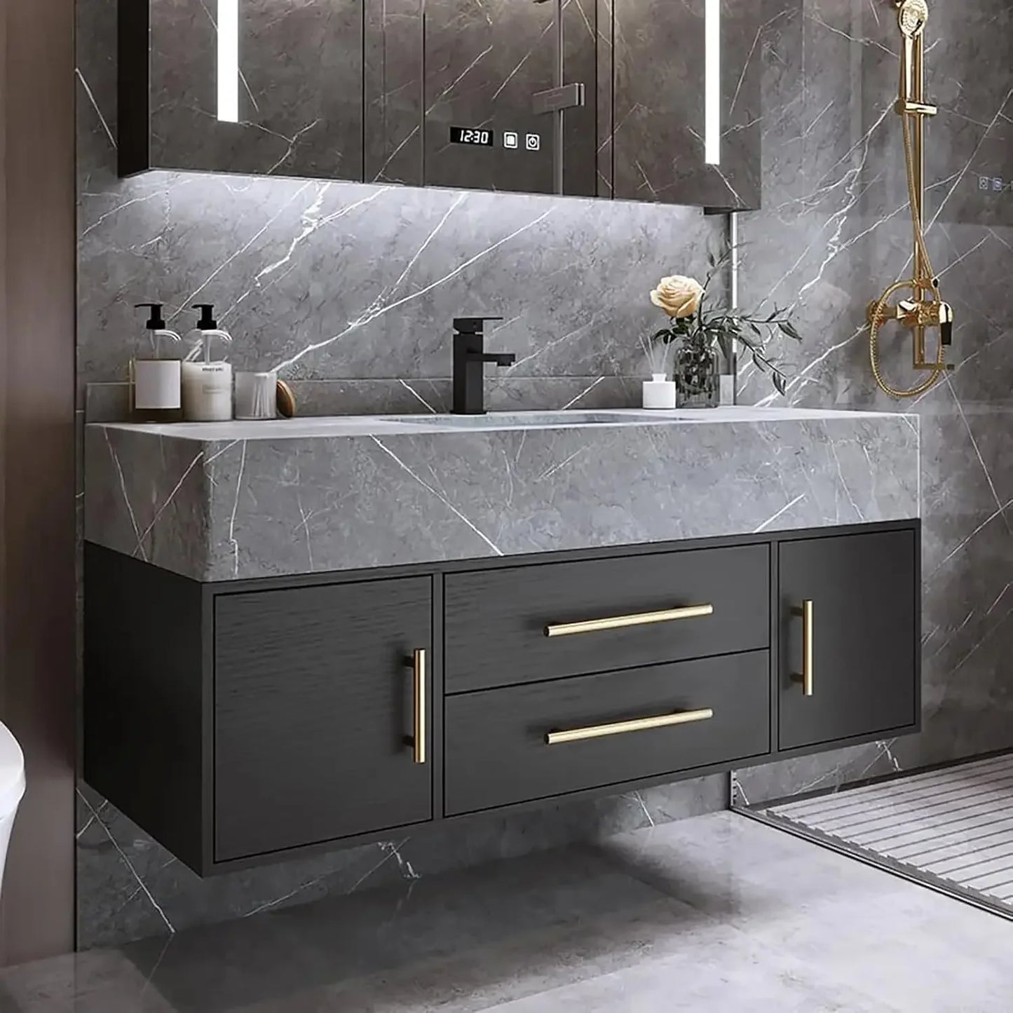Floating Bathroom Vanity Set