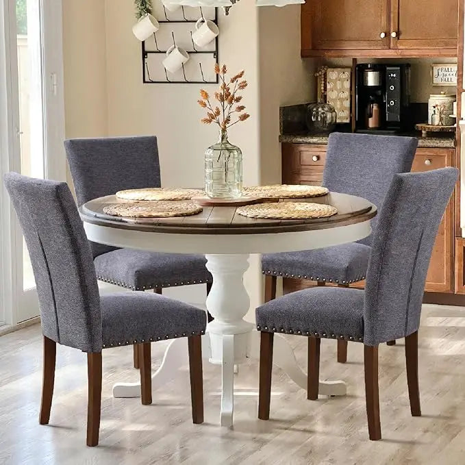 Upholstered Parsons Dining Chairs Set of 4
