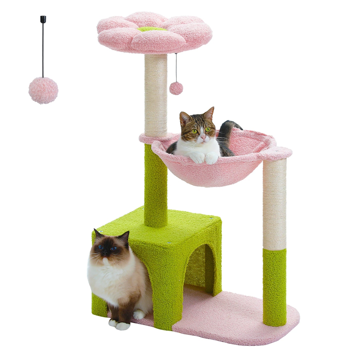Flower Cat Tree with Large Metal Frame