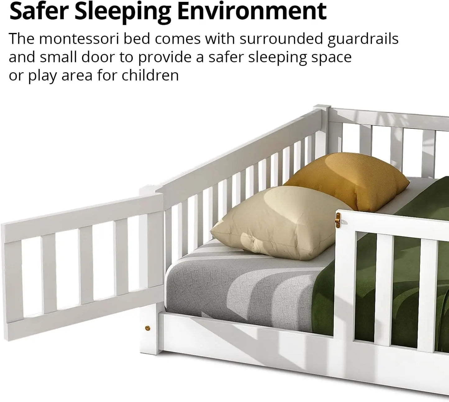 Twin Floor Bed for Children