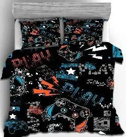 Gamepad Comforter Cover Gamer Bedding Set