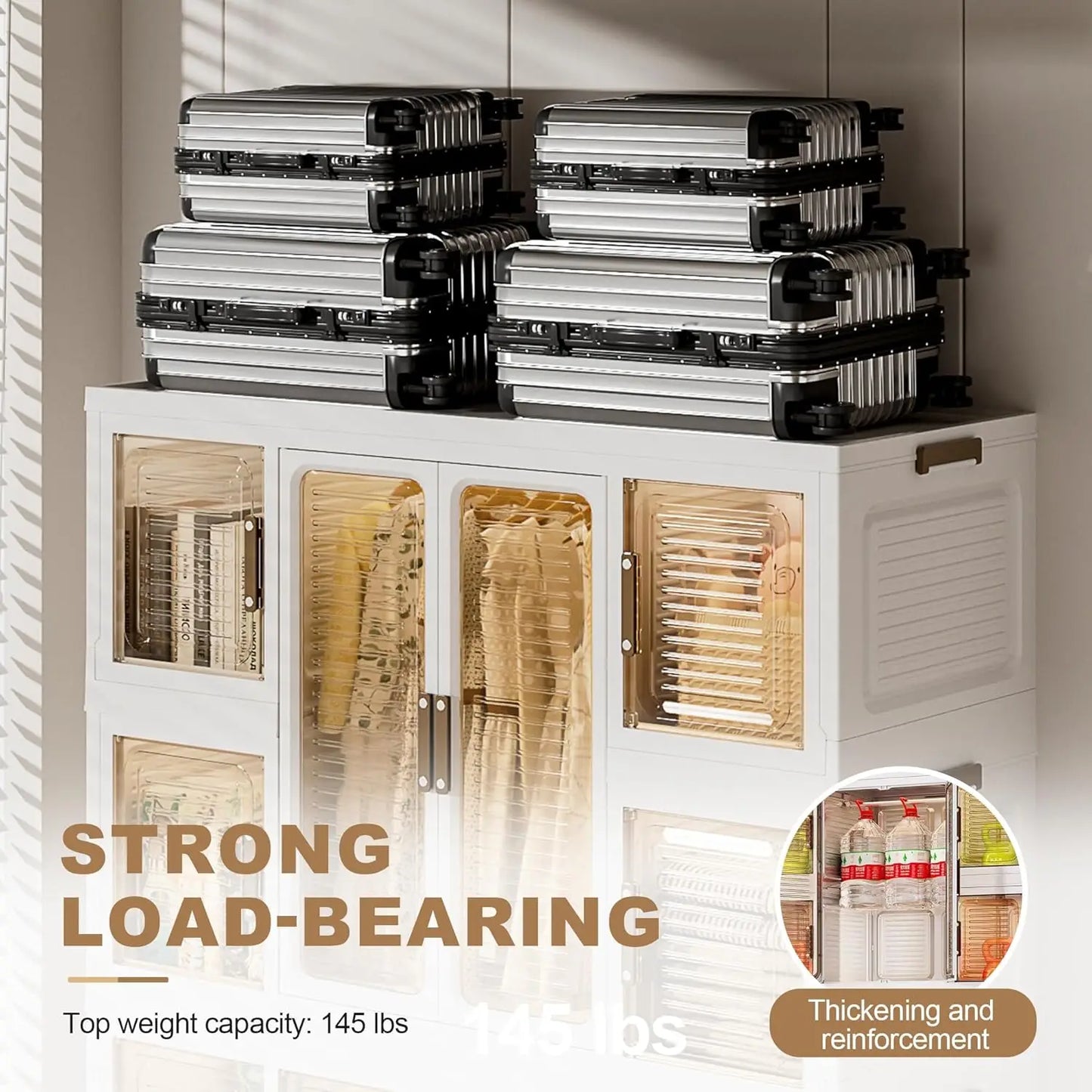Large Collapsible Wardrobe with Wheels