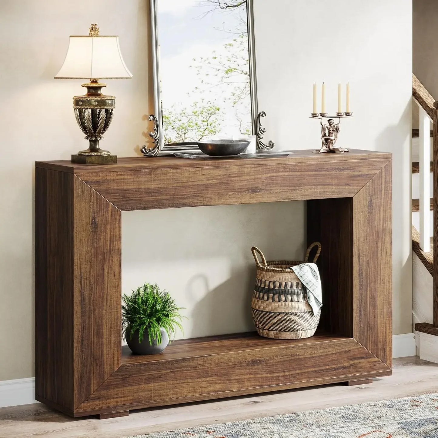 47-Inch Entryway Table with Storage