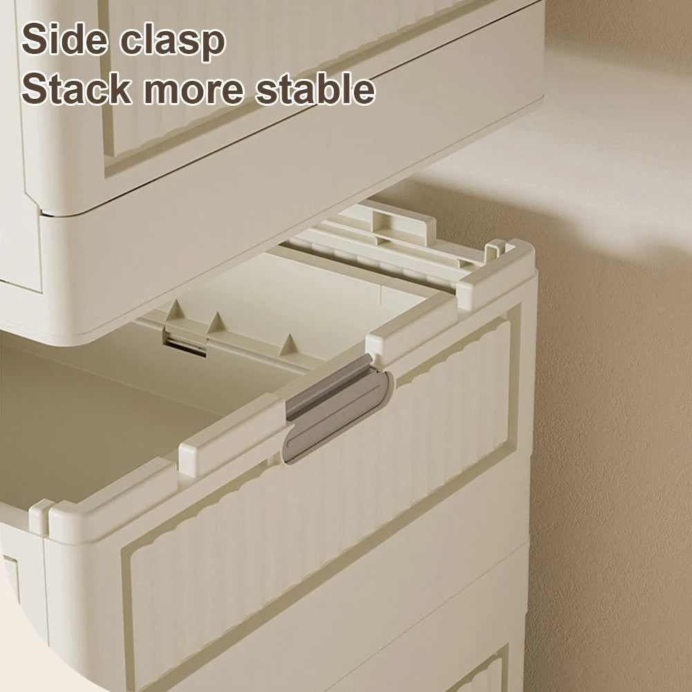 Bedroom Closet Collapsible Wardrobe Furniture with Hanging Rod