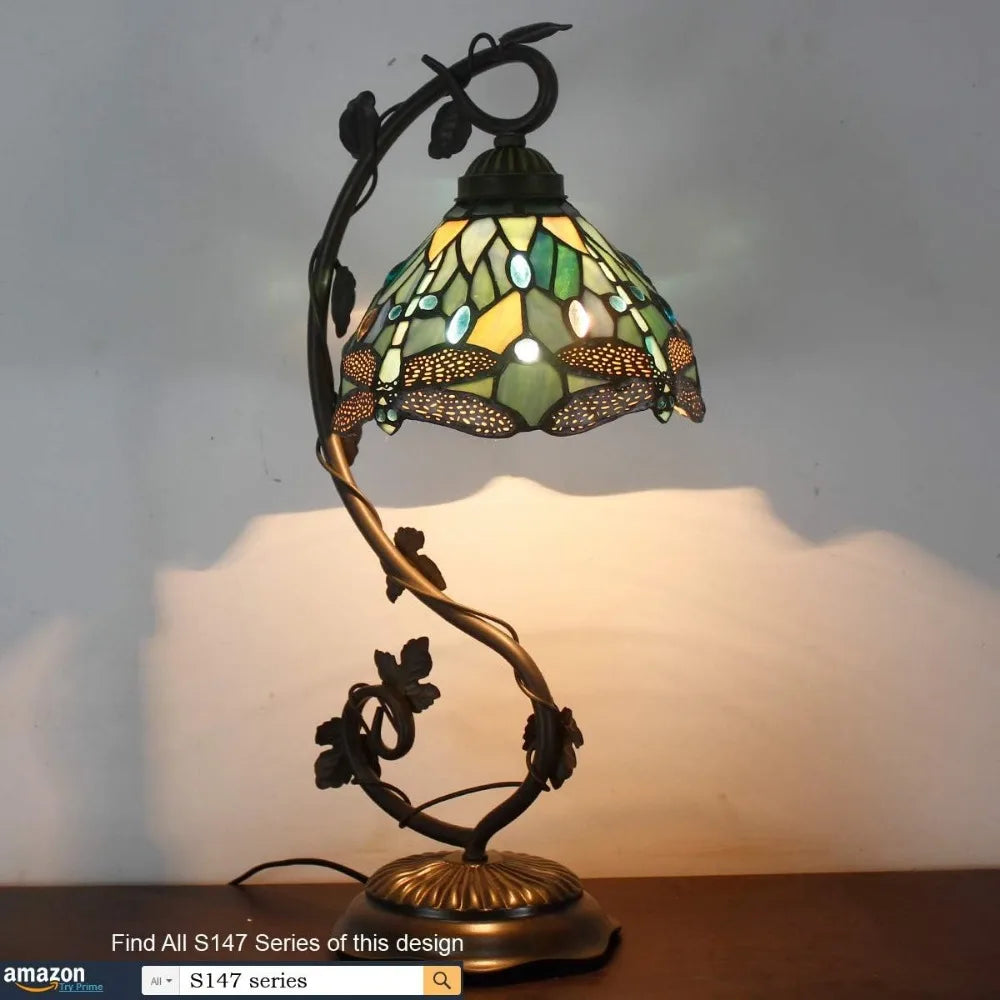 Tiffany Lamp Stained Glass Dragonfly Style