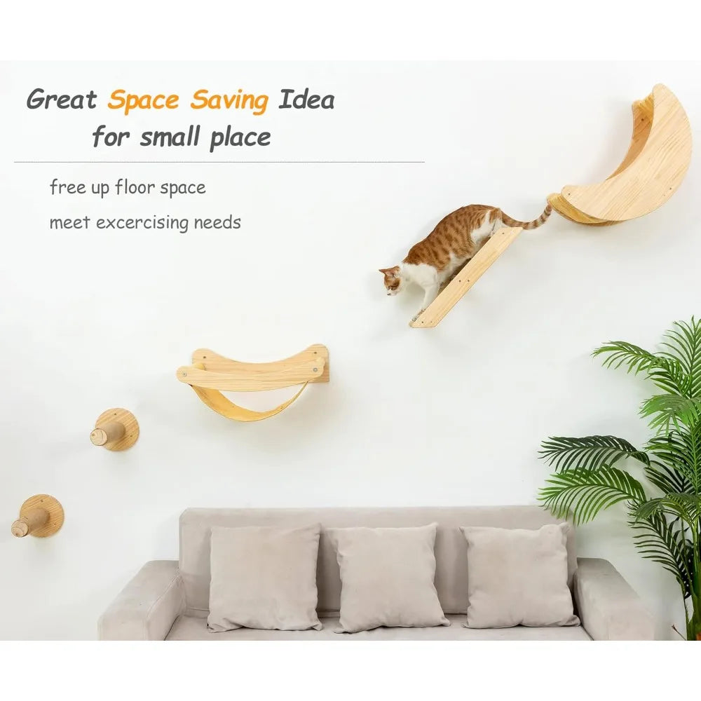 Cat Shelves and Perches Wall Mounted for Large Cats