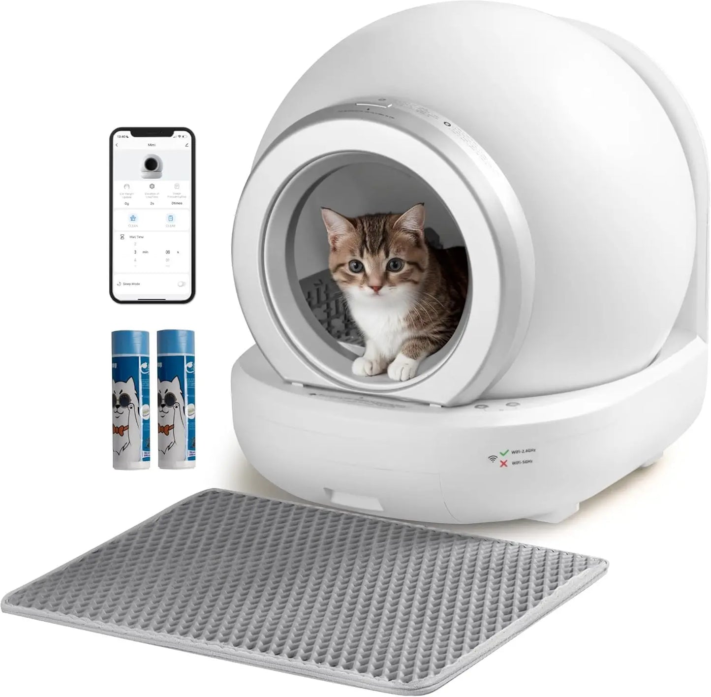 Self Cleaning Cat Litter Box Extra-Large Capacity