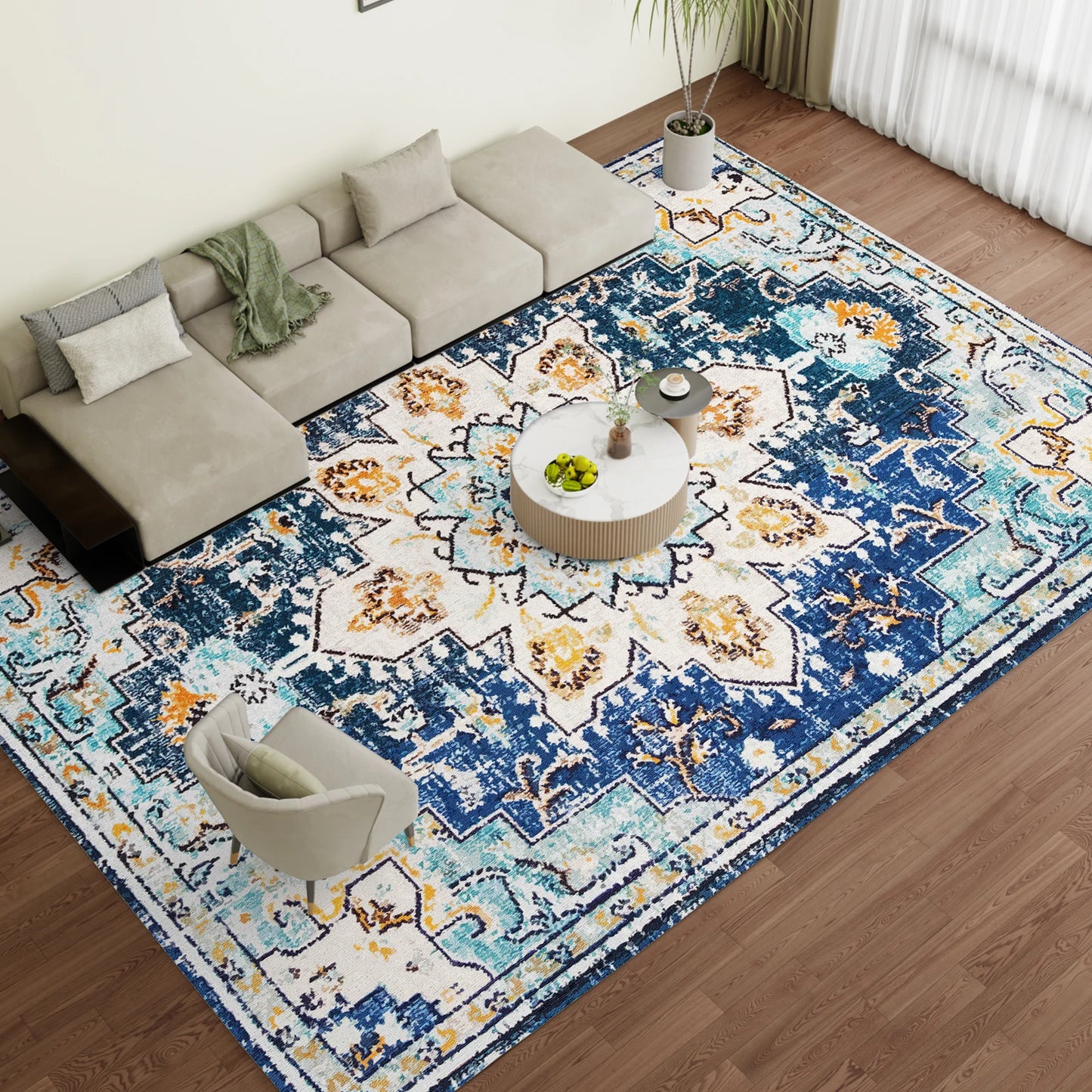 Throw Carpet for Living Room Bedroom Kitchen