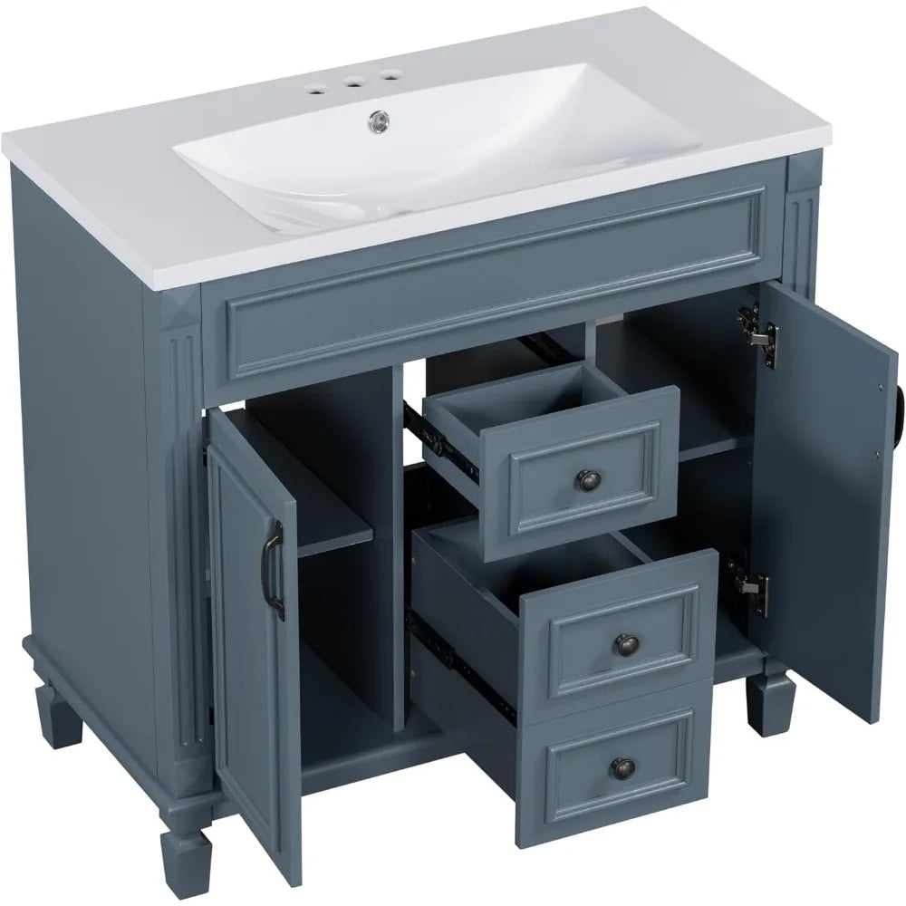 36” Bathroom Vanity with Sink