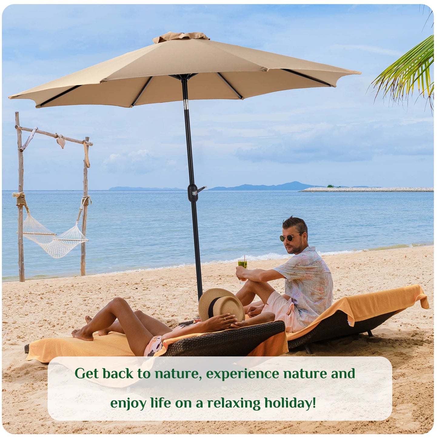 All Weather Outdoor Patio Umbrella For Backyard
