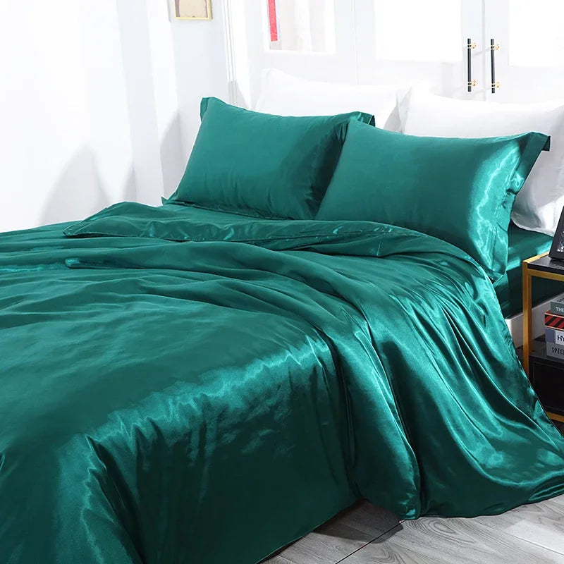 Luxury Satin Duvet , Sheet Set and Pillowcases