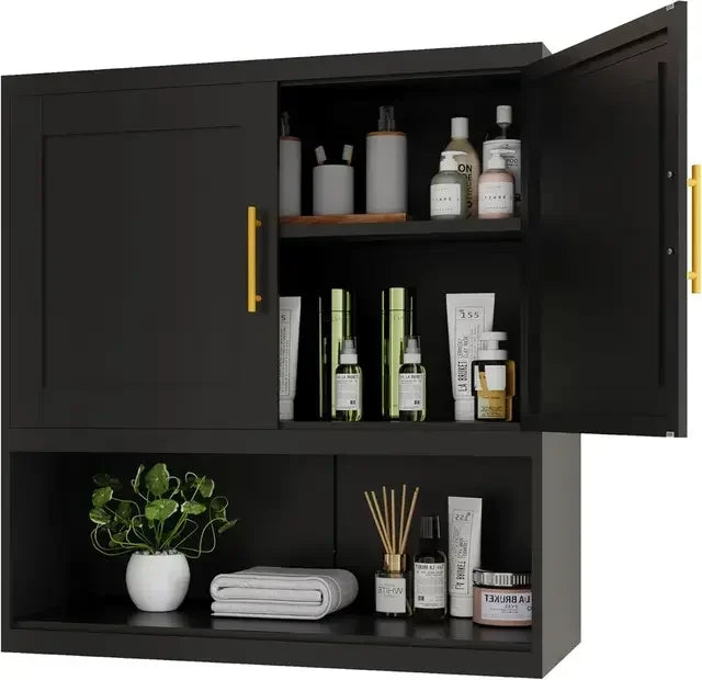 Wall Mounted Hanging Bathroom Cabinet with 2Door
