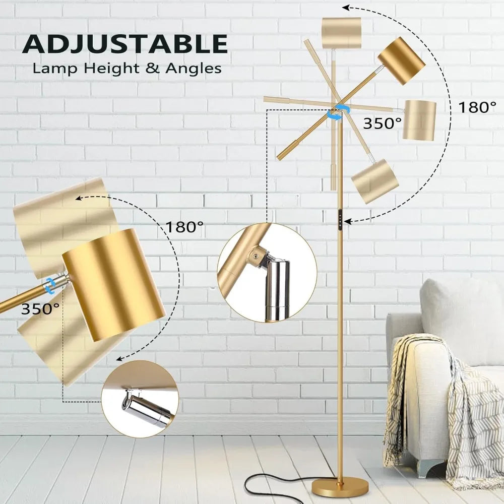 Adjustable Floor Lamp with Remote Control