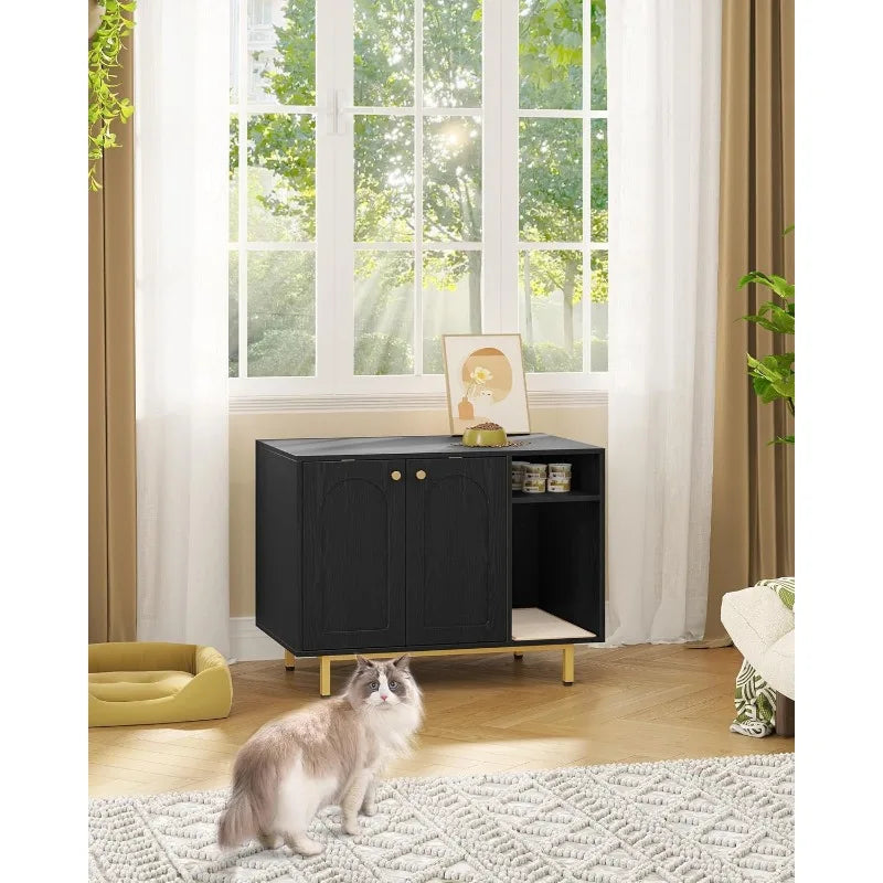 Hidden Litter Box Side End Table Furniture