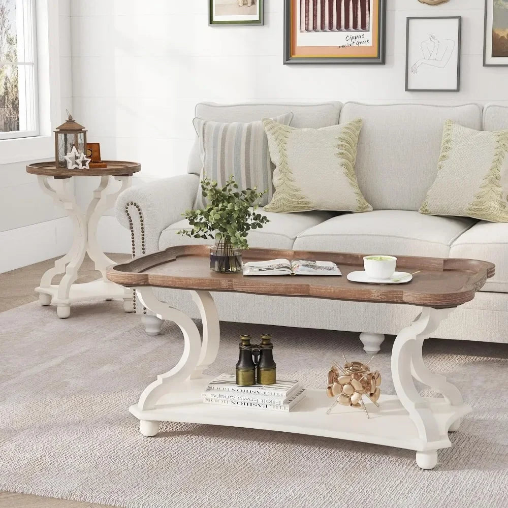 Farmhouse Coffee Table for Small Spaces