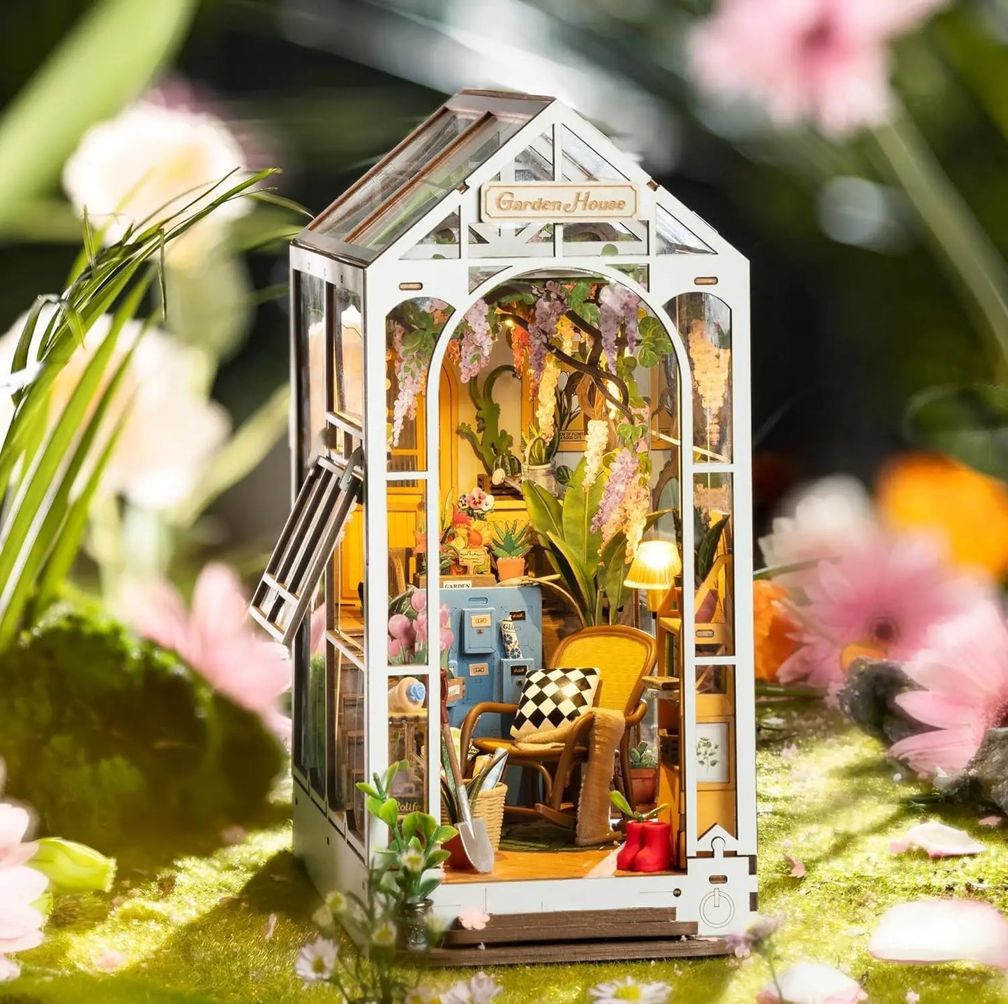 DIY Book Nook Dollhouse Model Kit