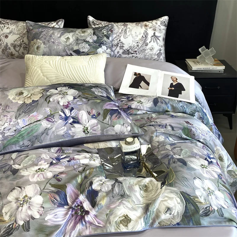 Luxury Floral Duvet Bedding Set