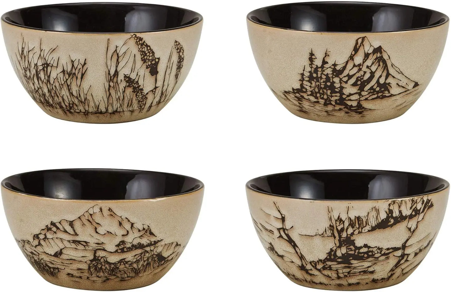 Wildlife Print 16 Piece Dinnerware Set