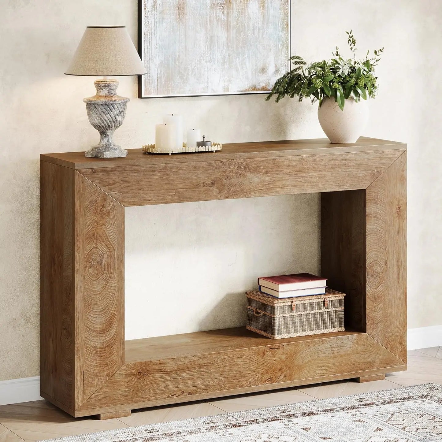 47-Inch Entryway Table with Storage