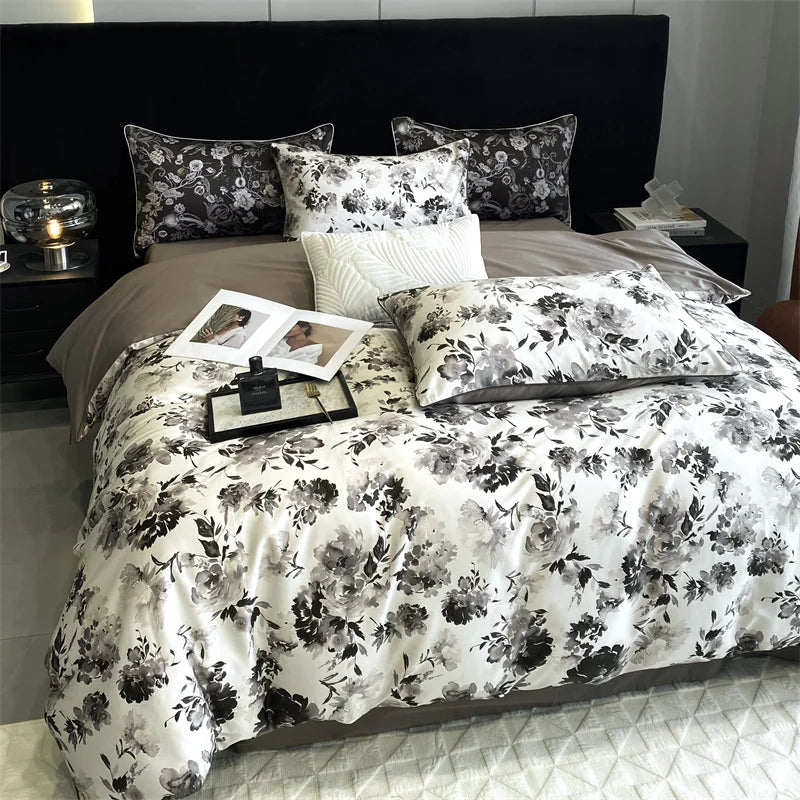 Luxury Floral Duvet Bedding Set