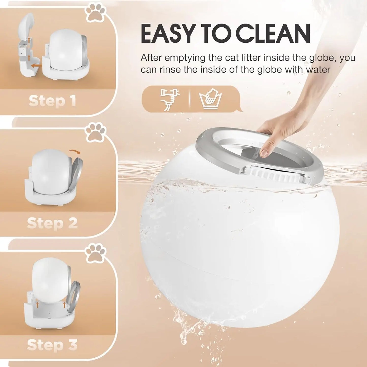 Self Cleaning Cat Litter Box Extra-Large Capacity