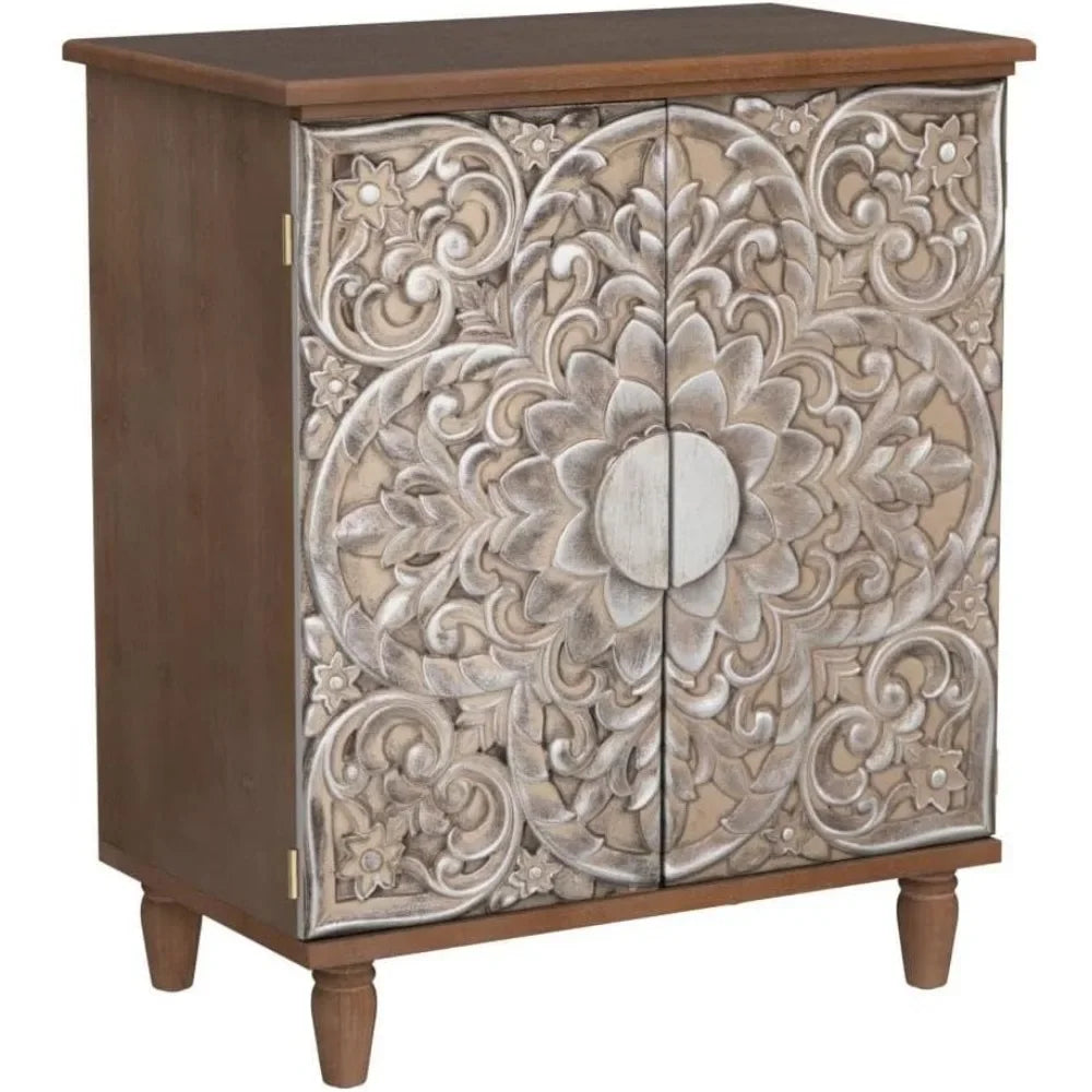 Antique Accent Cabinet with Doors