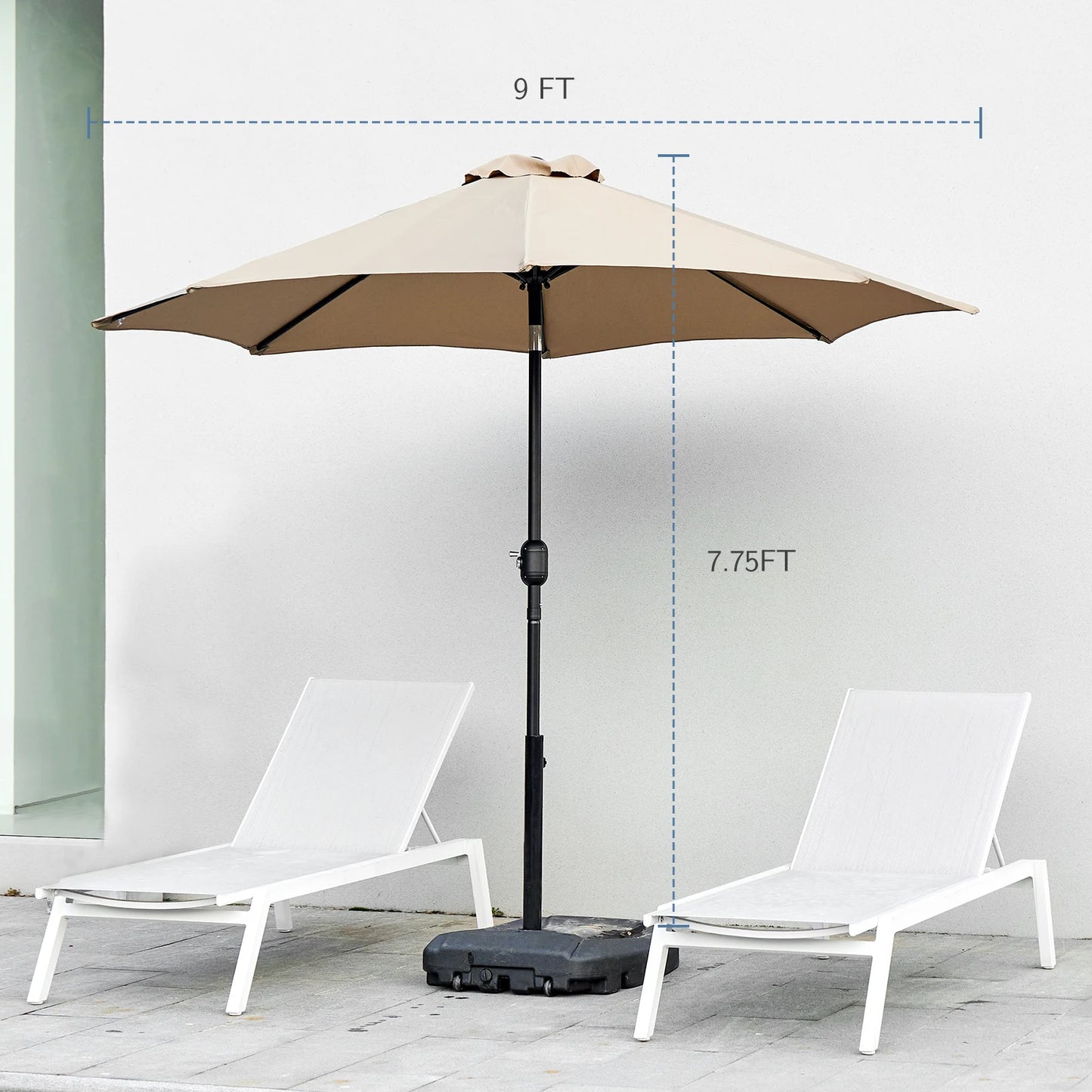 All Weather Outdoor Patio Umbrella For Backyard