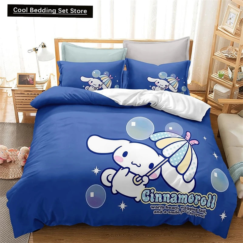 3 Pcs Bedding Set (1 Duvet Cover + 2 Pillowcases)