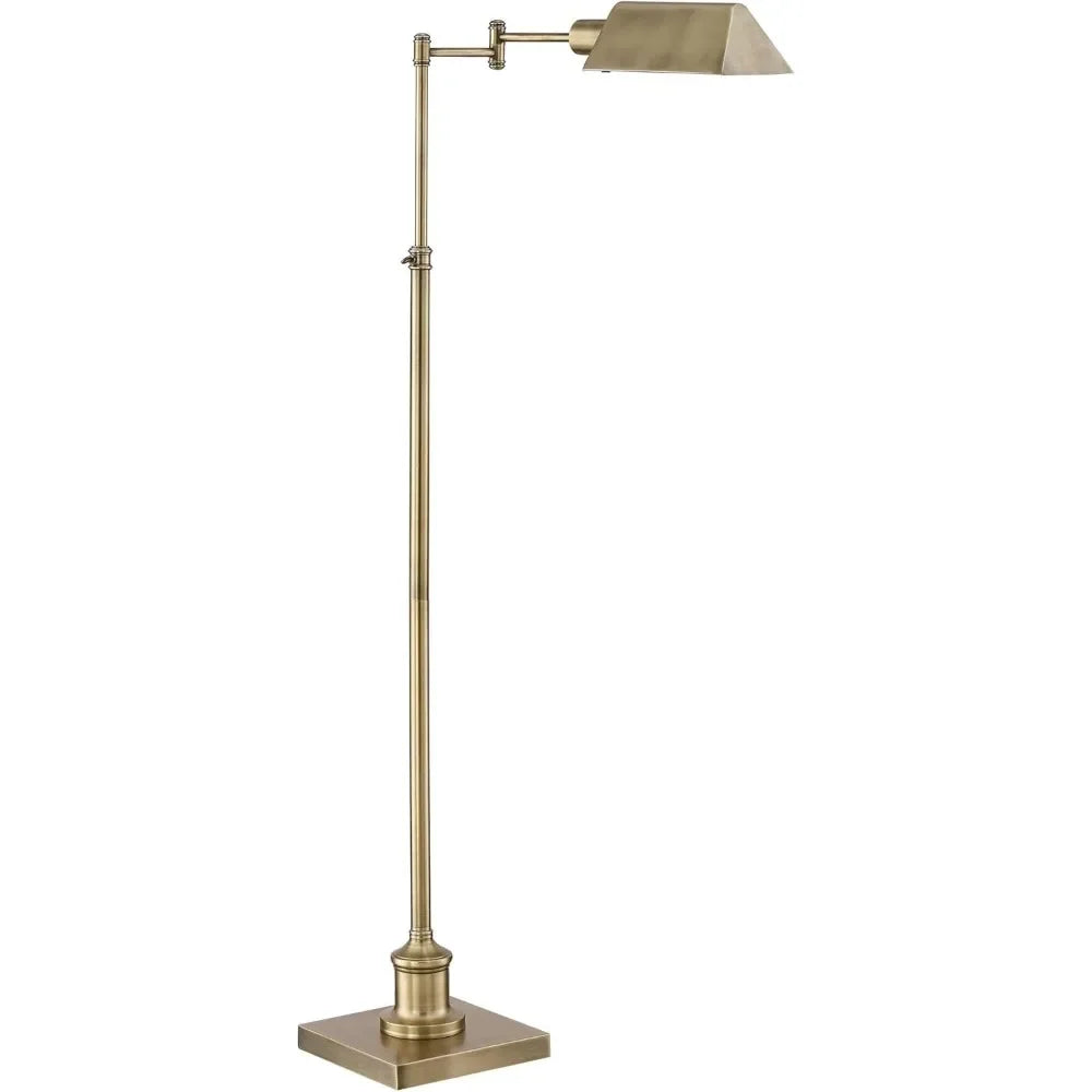 Traditional Adjustable Pharmacy Floor Lamp Swing Arm