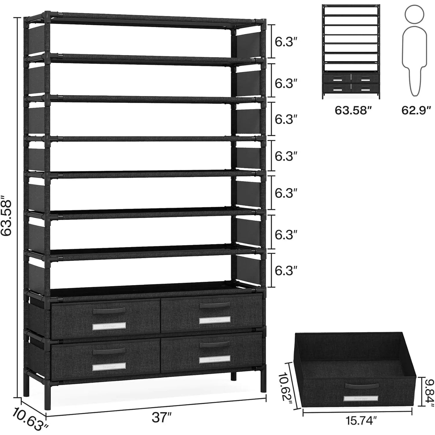 Vertical Shoe Rack Clothes rack