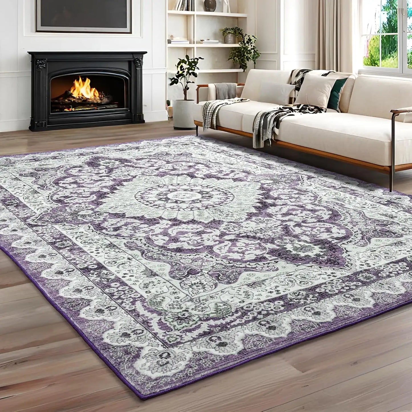 Vintage Floral Rugs Bedroom Living Room Home