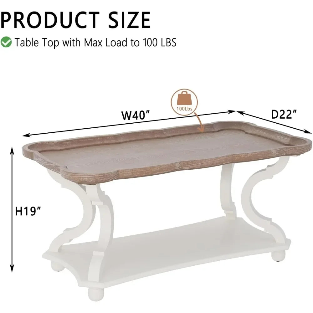 Farmhouse Coffee Table for Small Spaces