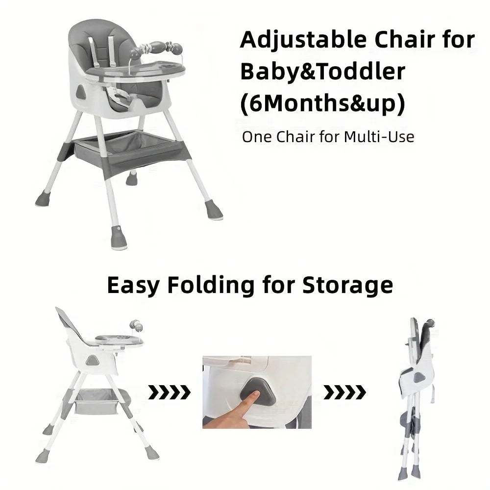 Foldable Baby High Chair 6 Months Plus